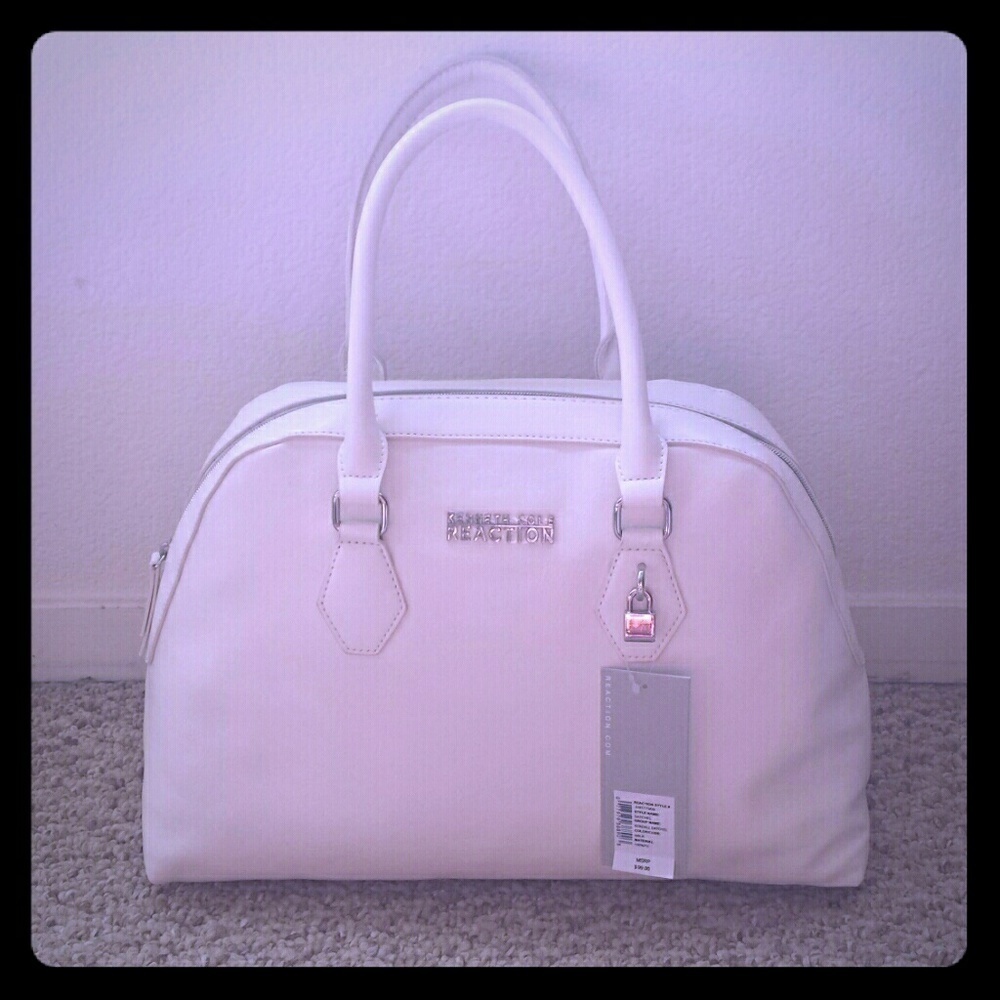 Kenneth Cole Reaction Milk Satchel Purse‎